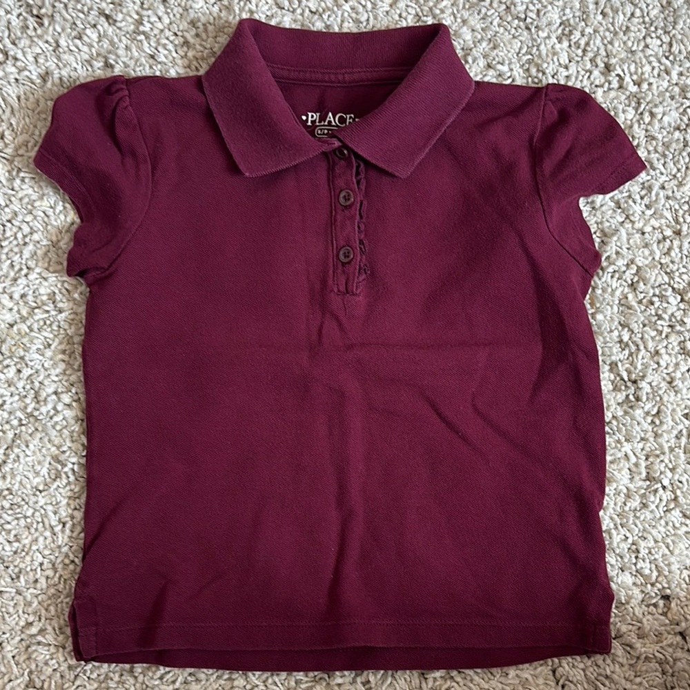 The Children's Place | Maroon Polo Shirt Classic Style 🥰